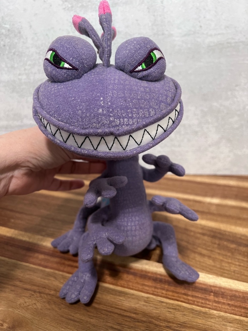 Disney Store Monsters Inc Randall Boggs Stamped Plush 12" Purple Lizard - Picture 4 of 9